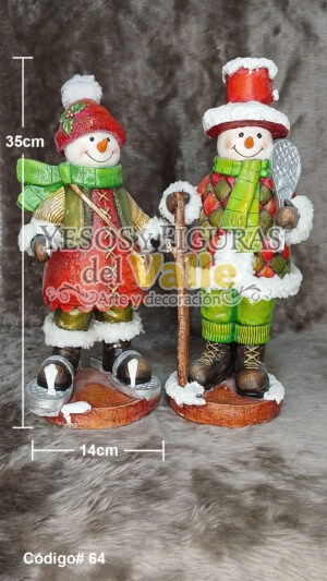 Dúo navidad muñeco de nieve Cod#64