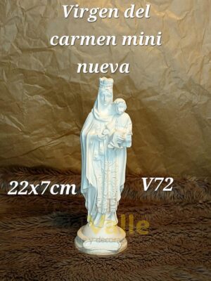 Virgen del carmen mini nueva 22cm